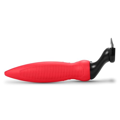 RYAN'S PET SUPPLIES Deshedding Tool, Red, Medium, Professional Dog Grooming Brush for Shedding, Pet Hair Remover, Fur Removal Brush for Medium and Long Pet Hair - size: Medium