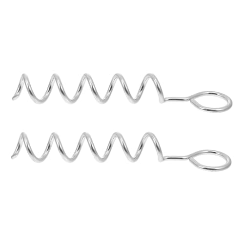 Toddmomy 6pcs Heavy Duty Spiral Dog Tie Out Stake Sturdy Ground Anchor for Dogs Portable Lawn Stake Stable Performance for Outdoor Use Grass