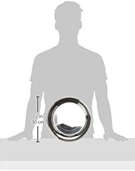 Our Pets Durapet Premium Rubber-Bonded Stainless Steel Dog Bowl 4.5 Quart, 13 Cups, 10.9"X10.9"X3.3" | Durable easy care design, holds food or water, suits small and large breeds, traditional or wide base styles, sturdy dish - size: 13 Cups