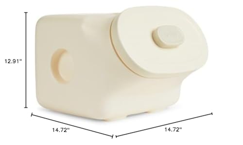 Reddy by Petco White Airtight Food Storage Container for Dogs Medium 25 lbs. - size: Medium