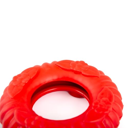 Jeffers Pet Natural Rubber Dog Chew Toy – Red Virgo, Large - Vanilla Scent, Durable, Non-Toxic, Dishwasher Safe, Interactive Fetch & Tug Toy - Perfect for Training Medium Chewers