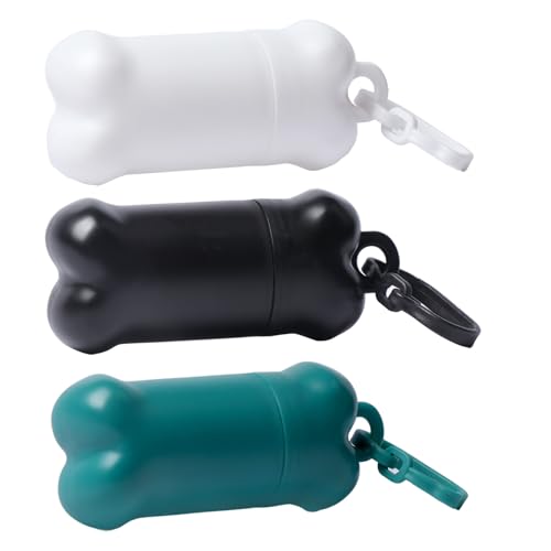 3 Pieces Portable Treat Holder Small,Mini Dog Treat Pouch for Training, Dog Treat Bag for Leash and Travel Treat Container Dispenser Airtight - color: Green&Black&White