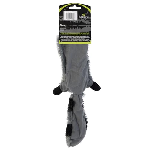 Hyper Pet Critter Skinz Raccoon Stuffing Free Plush Soft Dog Toy, Large, Pack of 1 - size: Large, style: Raccoon