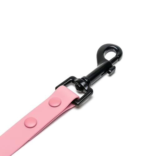 Heavy Duty Hands Free Dog Leash for Medium to Large Dogs for Comfortable Running Jogging Walking | Buckle Closure | Soft Padded Handle | 360 Rotating Carabiner (Leash Length 6 ft) - color: Pink