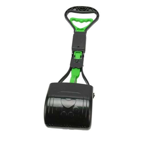 Pet Pooper Scooper Multipurpose Long Handle High Strength Folding Portable Dog Poop Scooper for Outdoor (Green)