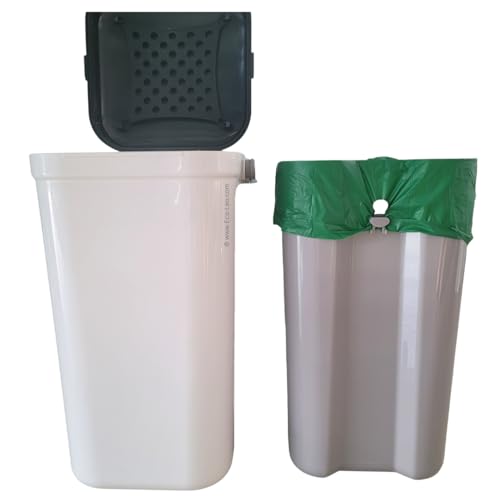 EcoLeo Compatible Liner Bags for Pet Waste Pail, 15 Count, Bamboo Charcoal Deodorizer Bags - style: 15 Bags + Deodorizer Bundle