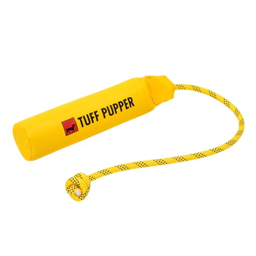 Tuff Pupper Floating Dog Bumper Toy | Fetch Only Not a Chew Toy | Soft Foam Retrieve Trainer | High-Visibility Water & Snow Play | Gentle on Teeth | Lightweight Durable Outdoor Training Dummy - color: Floating Bumper Toy