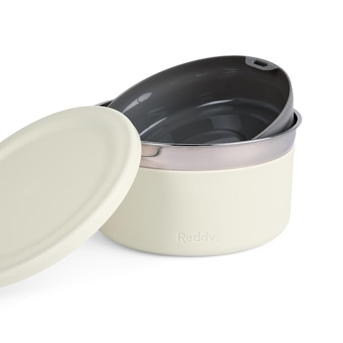 Reddy by Petco White On-the-Go Dog Bowl Set 3 Cups