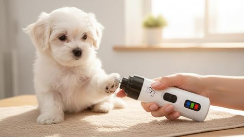 Silent Groom pro for Dogs,Silent Groom pro Nail Grinder,Dog Nail Grinder Quiet,Dog Nail Trimmers,Rechargeable USB Charging Pet Nail Grinder Smoothing Tool for Dogs and Cats
