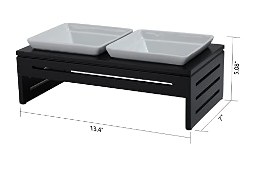 Silicute Ceramic Elevated Bowls Pets - The Pawsh Bowl - Dining for Discerning Dogs