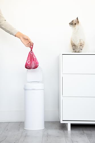 Ubbi Pet Waste Sacks, Lavender Scented Cat Litter Disposal Bags, Leak Proof and Easy Tie, 200 Count (Pack of 1) - color: Red Waste Sacks, 200 Count, size: 200 Count (Pack of 1)