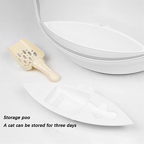 Dog Potty Training Toilet Pet Cat Litter Box Tray Fully Enclosed Extra Large Toilet Nesting Training System Easy Cleaning Filter Pan Waterproof Space Capsule(A)