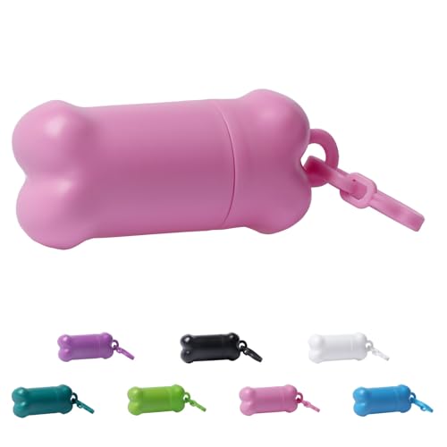 Portable Dog Treat Pouch for Pet Training, Mini Treat Holder Small Dog Treat Bag for Training, Dog Probiotics Container -1 piece(Pink) - color: Pink