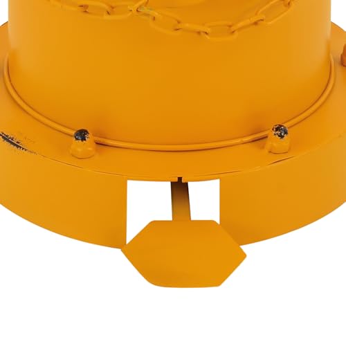Retro Fire Hydrant Trash Can - 1.3 Gallon Metal Garbage Bin with Foot Pedal & Removable Inner Bucket, Heavy-Duty Indoor/Outdoor Waste Can for Garden, Patio, Park, Kitchen and Dog Waste, Yellow - color: Yellow