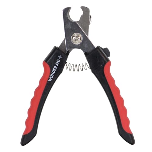 Professional Dog Nail Clippers with Safety Guard Pet Grooming Trimmer with Stainless Steel Blades for Safe & Easy Nail Care Ideal for Small, Medium & Large