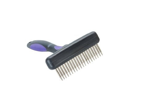 Kruuse Buster Flexible Undercoat Rake for Dogs & Cats – 20 Short Pins for Gentle, Effective Grooming - size: 20 Short Pins