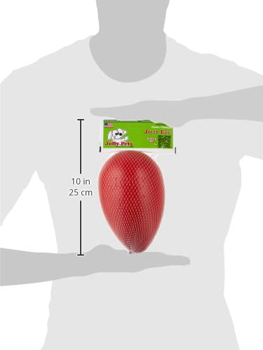 Jolly Pets Jolly Egg Dog Toy, 8 Inches/Medium, Red (JE08 RD) - color: Red, size: Medium (8 in)