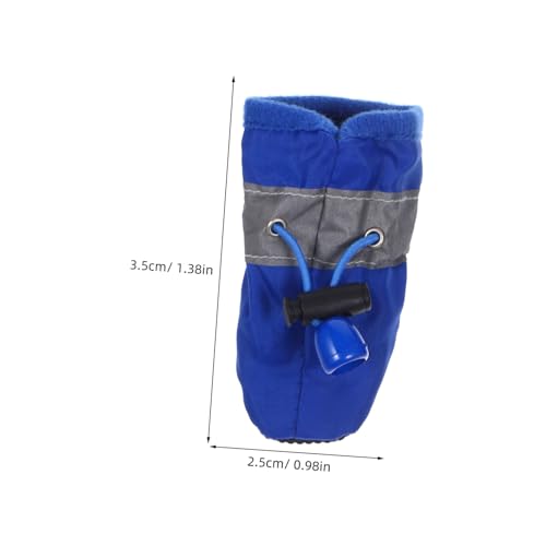 Baluue Waterproof Dog Boots Xs Small Dog Shoes 4 Pcs Set Non-Slip Outdoor Paw Protectors for All Seasons Rain Snow Hiking and Walking