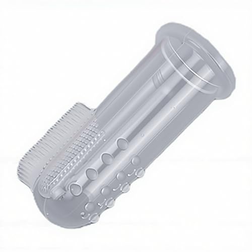 Finger Rubber Pet Toothbrush Set, Triple Head Double Head Dog Toothbrush for Multi Angle Oral Cleaning of Dog Cat (Set 1)