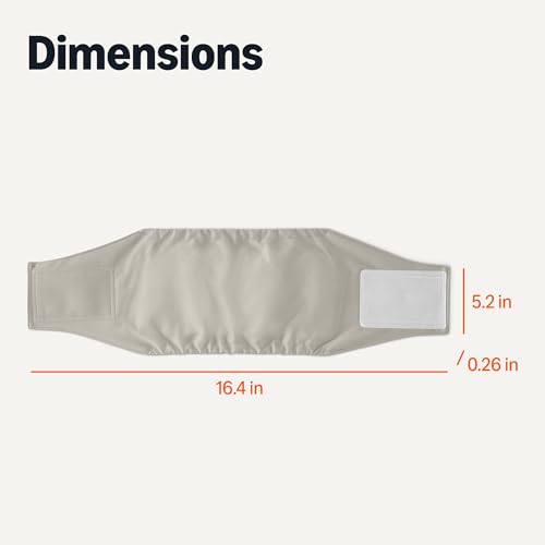 Amazon Basics Washable Highly Absorbent Male Dog Diapers, Small, Black/Grey/Silver, 3 Pack - size: S