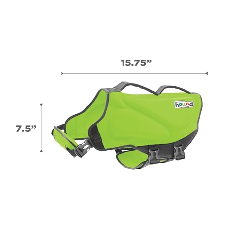 Outward Hound Dawson Swim Dog Life Jacket, Green, Large - color: Green, size: Large (Chest Girth: 28"-32")