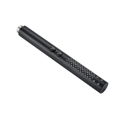 High pressure Round Handheld Shower Head Only, Anti-clog Nozzles, 2 In 1 Function Replacement Shower Wand with Handheld to Clean Tub, Tile & Pets, Rain Shower Head for Bathroom (Matte Black) - color: Matte Black
