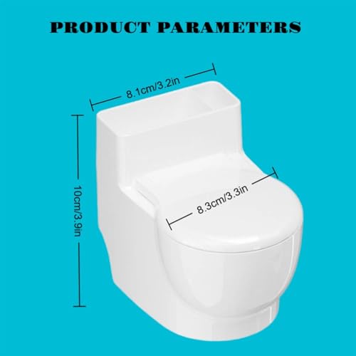 Toilet Pet Water Dispenser for Cat and Dog, Small White Funny Water and Food Bowl