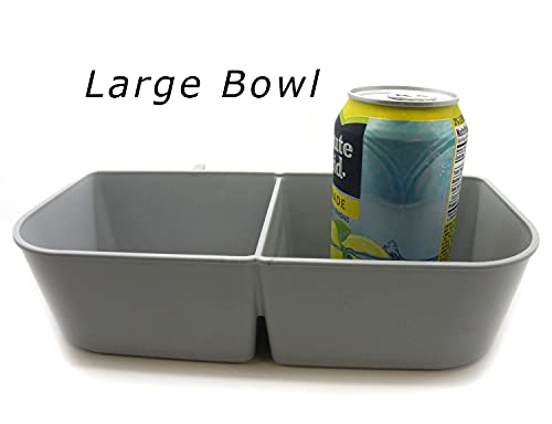 Kennel Travel Kit for Pets - Hook-On Dish & Live Animal Labels (Large) - size: Large (Pack of 1)