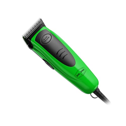 Andis Dr. Pol Easy Clip Versa Clipper Kit - Complete Grooming Solution with Detachable Blades, Attachment Combs, Nail Clipper & More for Safe, Efficient Grooming of All Dog Types, Green, 561121