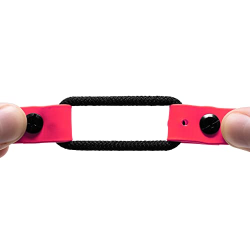 Educator 1-Inch Dog Training Collar Strap – ONLY Fits FE-580, ET-800 & UL-1200 Receivers – NOT Compatible with Mini Educator (ET-300/ET-400) – Quick Snap Biothane Bungee Collar, Pink - color: Pink
