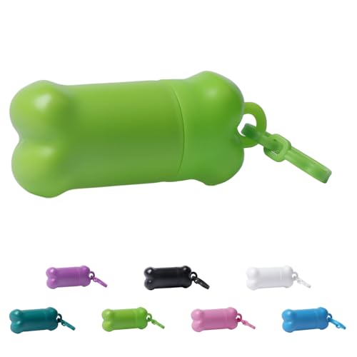 Portable Dog Training Treat Pouch Airtight, Functional Treat Holder Small Dog Treat Bag for Training and Walks, Bone-Shaped Treat Container(Light Green) - color: Light-Green