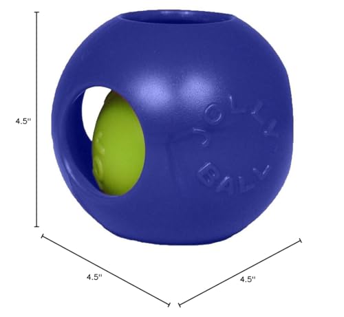 Jolly Pets Teaser Ball Dog Toy, Small/4.5 Inches, Blue - color: Blue, size: Small (4.5 in)