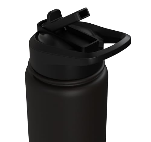 TUNNEL RUN READY Dog Agility Cones Stainless Steel Insulated Water Bottle - color: Black