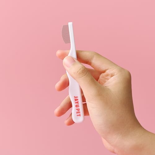 JAYU PET Facial Grooming Comb | Dog Eye Combs, Stress-free Eye Gunk Remover for Dogs & Cats, Pet Facial Brush, Cat Grooming Kit