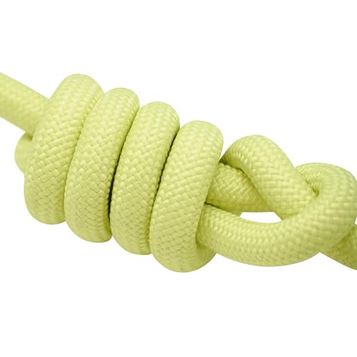 Blueberry Pet Dog Leash - Vibrant Mesh Puffer Handle, 4ft Rope Dog Leash in Yellow/Lilac Handle, Puppy Essentials, Dog Leashes for Large Dogs Heavy Duty, Gentle Leader for Dogs - color: Yellow&Lilac