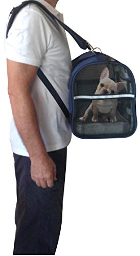6-in-1 Sturdy Pet Carrier Backpack, Front Pack, Shoulder Bag, Pet Hand Bag, Car Seat Crate, Soft-Sided pet Carrier, Small Dog & Cat Travel Carrier, Size Large for Pets 18-21” Long, by Natuvalle. - size: L: For pets 18-21” Long, 14” High & MAX 22 Lb