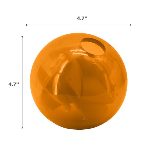Outward Hound Orbee-Tuff Mazee Interactive Dog Puzzle Toy, Treat Dispensing Slow Feeder Ball, Orange, 4.7-Inch - color: Orange