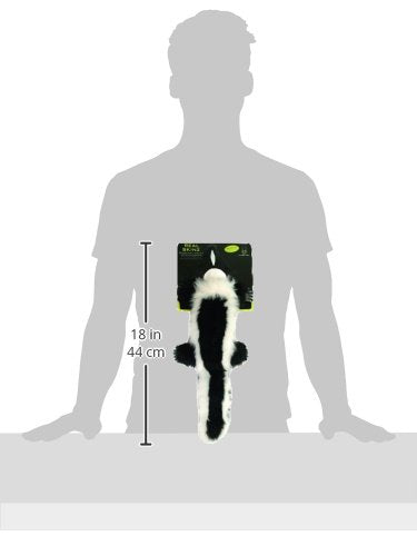 Hyper Pet 48847 Real Skinz Dog Toy, Skunk,Black/White - size: Medium, style: Skunk