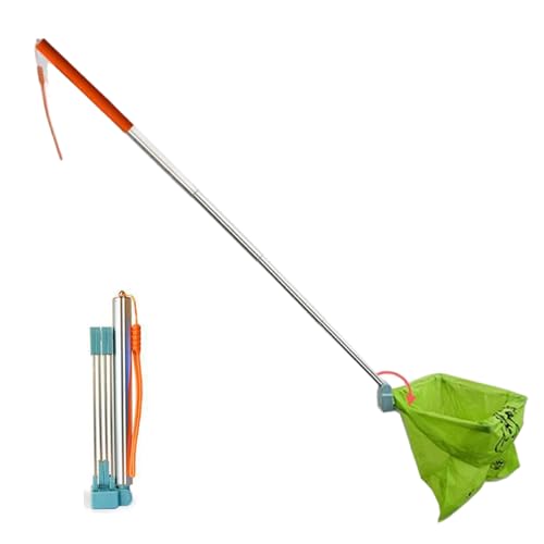 NIDONE Dog Pooper Scooper, Telescopic Pooper Scooper Catcher with Long Handle, Self-Adhesive and Foldable Dog Poop Collector