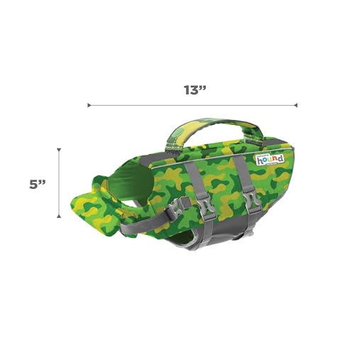 Outward Hound Granby Splash Dog Life Jacket, High-Buoyancy Dog Life Vest for Swimming, Boating, and Water Safety, Small, Camo - color: Camo, size: Small (Chest Girth: 16"-20")
