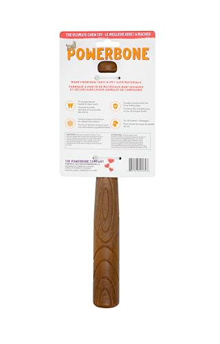 Powerbone Pet Chew Toy for Dogs - Durable, Non Toxic & Pet Safe - Best for Aggressive Chewers, Long Lasting Dental Health, Dog Teeth Cleaning, Dog Life Stages - Baseball Bat 12"