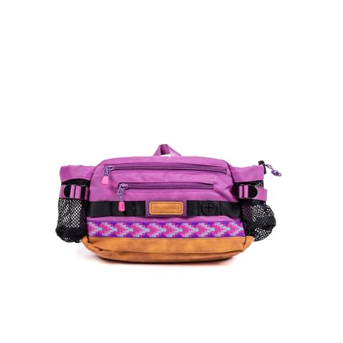 Wilderdog Mega Hip Pack with 3-Liter Capacity, Two Mesh Water Bottle Pockets, Interior Key Loops, Adjustable Straps, and Poop Bag Dispenser (Lilac) - color: Lilac