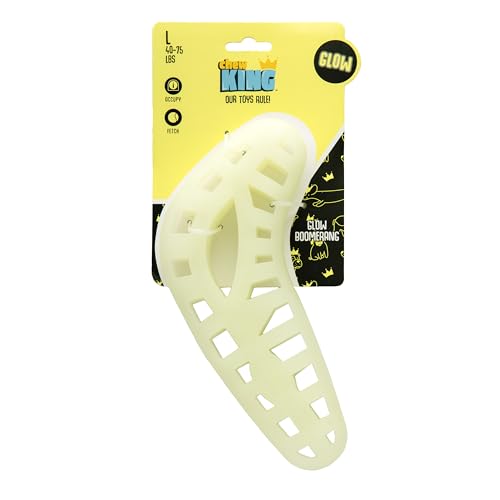 Chew King by Mammoth Large Glow Boomerang - color: K) Boomerang