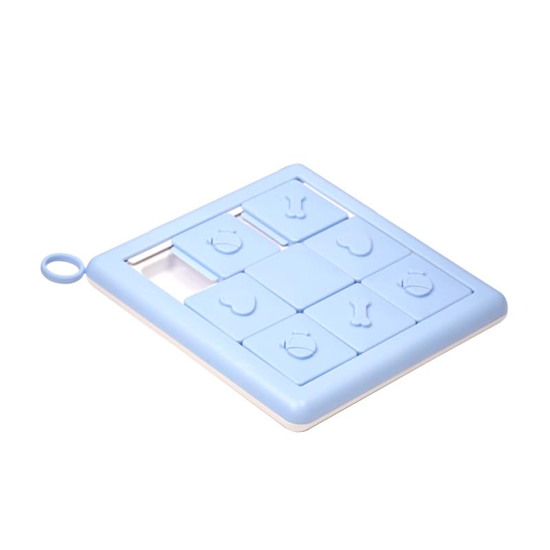 Buyter Dog Puzzle Toys Puppy Food Puzzle Slow Feeder Bow,Interactive Training Treats Dispenser,Aid Pets Digestion and Boredom Relieve (Blue) - color: Blue