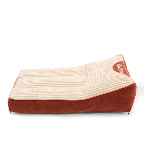 Orthopedic Dog Bed,Cat Beds for Indoor Cats - Comfy Flat Puppy Beds with Removable Washable Cover, Small Dog Bed, Pet Mat Suitable for Pet Up to 30 lbs(30''×20''×5'') - size: 30''×20''×5''