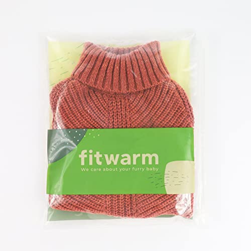 Fitwarm Thermal Knitted Dog Sweater Doggy Winter Coat Pet Clothes Doggie Turtleneck Jacket Puppy Outfits Cat Sweatsuit Red XS - color: Red, size: X-Small