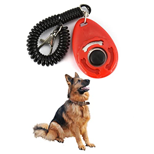 SUPVOX 4pcs Professional Dog Clicker Training Kit Big Buttons Wrist Strap Dog Training Tool