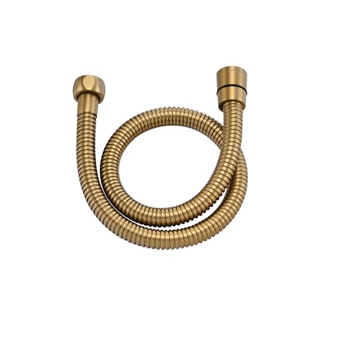 Shower Hose Extra Long 304 Stainless Steel Handheld Showerhead Hoses,Anti Winding Interface,With Brass Insert And Nut-durable & Flexible Rv Shower Hose Replacement (Gold, 31 Inches) - color: Gold, size: 31 Inch