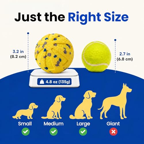 Interactive Dog Toys Ball, Moving Dog Toys to Keep Them Busy, Automatic Self Rolling & Bouncing, Soft E-TPU Material IPX7 Waterproof, Enrichment for Small Medium Large Breeds, Yellow - color: Yellow-Automatic Ball