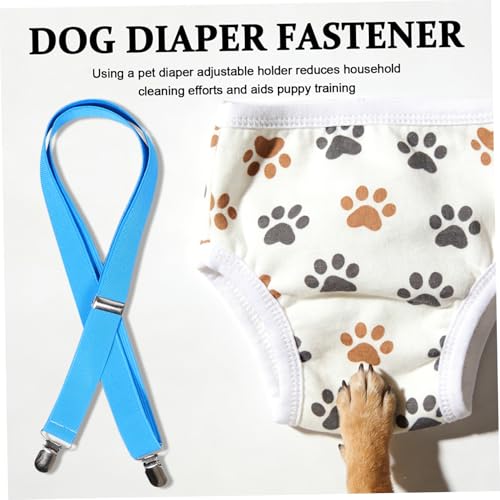 Adjustable Dog Diaper Suspender Harness 5pcs, Anti-Slip Fabric Pet Diaper Holder Strap with Comfortable Fit for Puppies and Adult Dogs During Road Trips and Outdoor Use